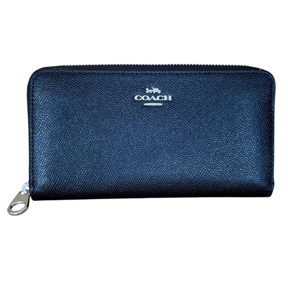 Coach Accordion Zip Black Wallet — Like New - Picture 1 of 7